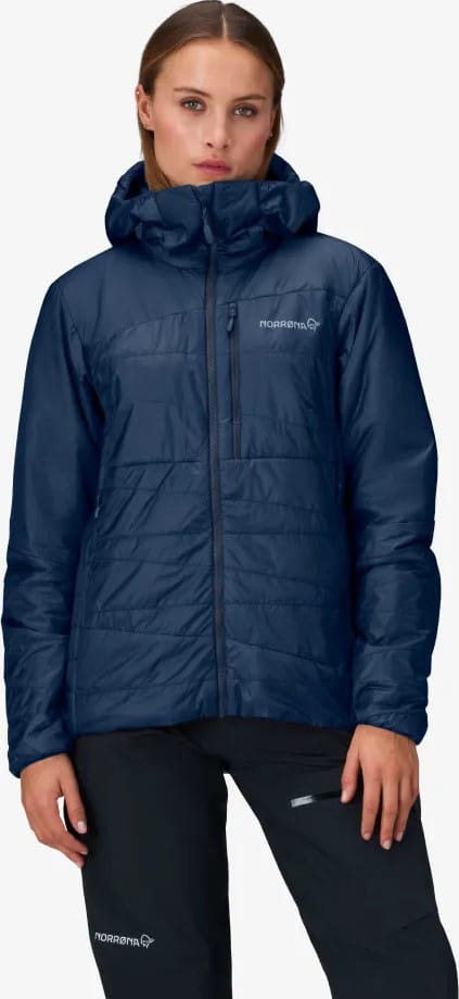 Norrøna Women's Falketind Thermo40 Hood Indigo Night | Buy Norrøna